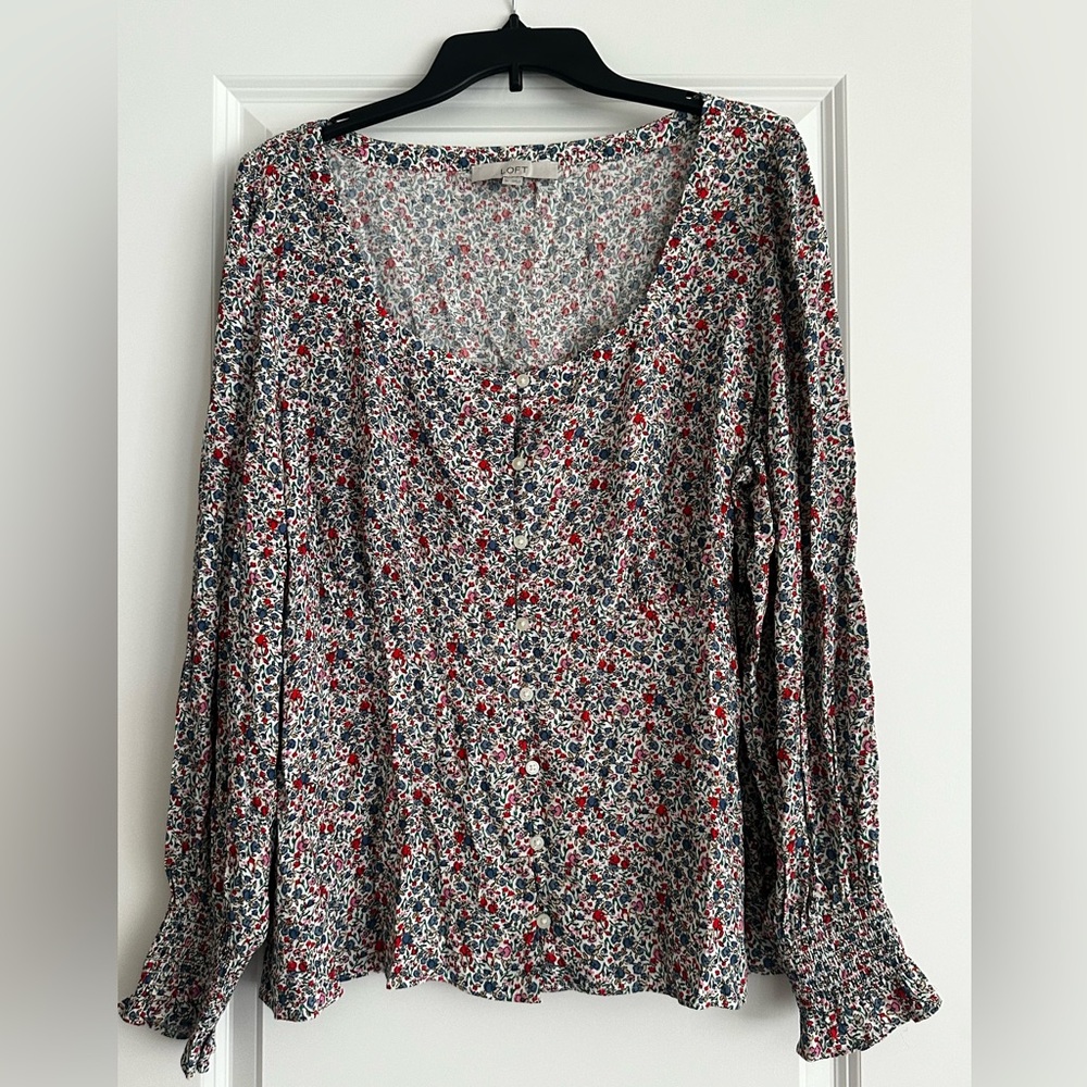 Loft skirt and top set euc
